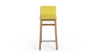 Oak bar stool H80 cm wood stain X seat fabric Y