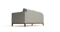 2.5-seater sofa design pearl grey leather 2.5-seater sofa design pearl grey leather
