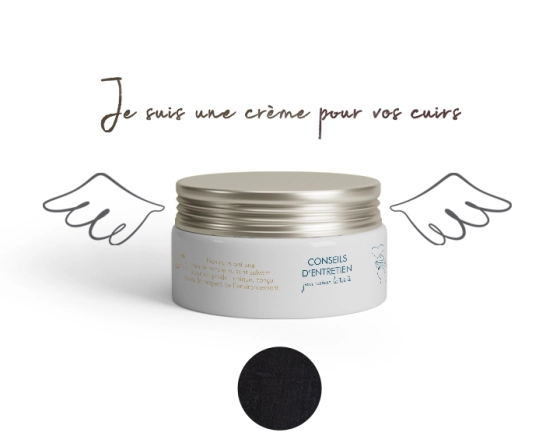 Crème de soin teintée pour cuir de buffle noir