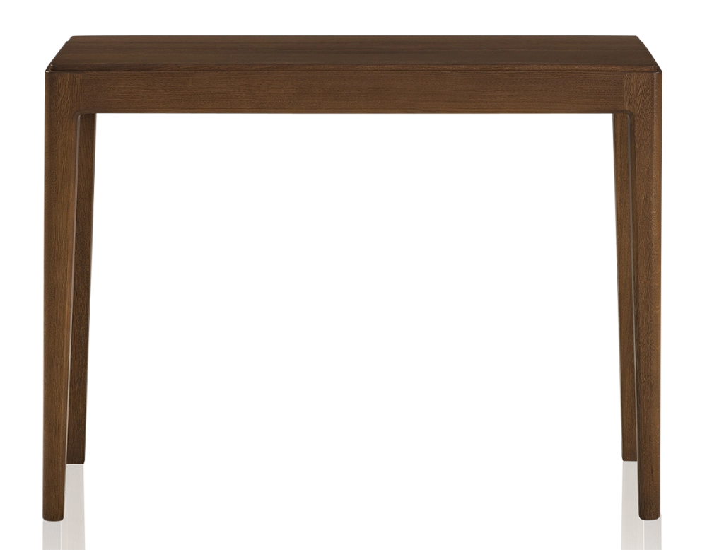 Console fixe en chêne teinte marron foncé 120x40 cm