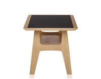 Table basse rectangulaire en chêne et céramique avec bois teinte naturelle plateau céramique noir unie 100x50 cm Table basse rectangulaire en chêne et céramique avec bois teinte naturelle plateau céramique noir unie 100x50 cm