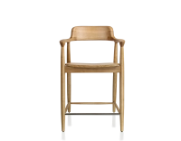 Bar stool H60 cm natural wood stain Bar stool H60 cm natural wood stain