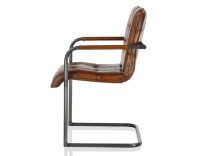 Fauteuil de bureau cuir marron vintage Fauteuil de bureau cuir marron vintage