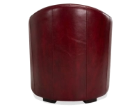 Leather club armchair burgundy