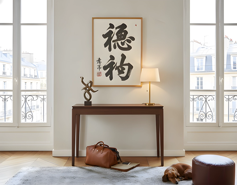 Console pliante en chêne teinte marron foncé 100x40 cm