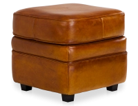 Pouf cuir cognac Pouf cuir cognac