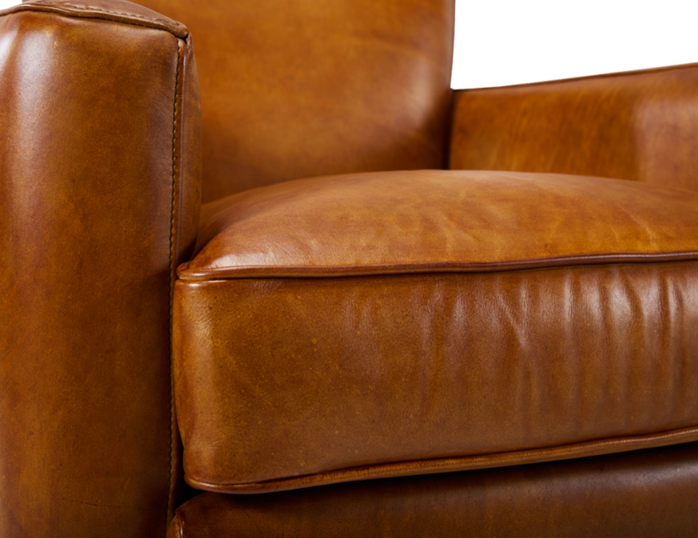 Leather club armchair cognac Leather club armchair cognac