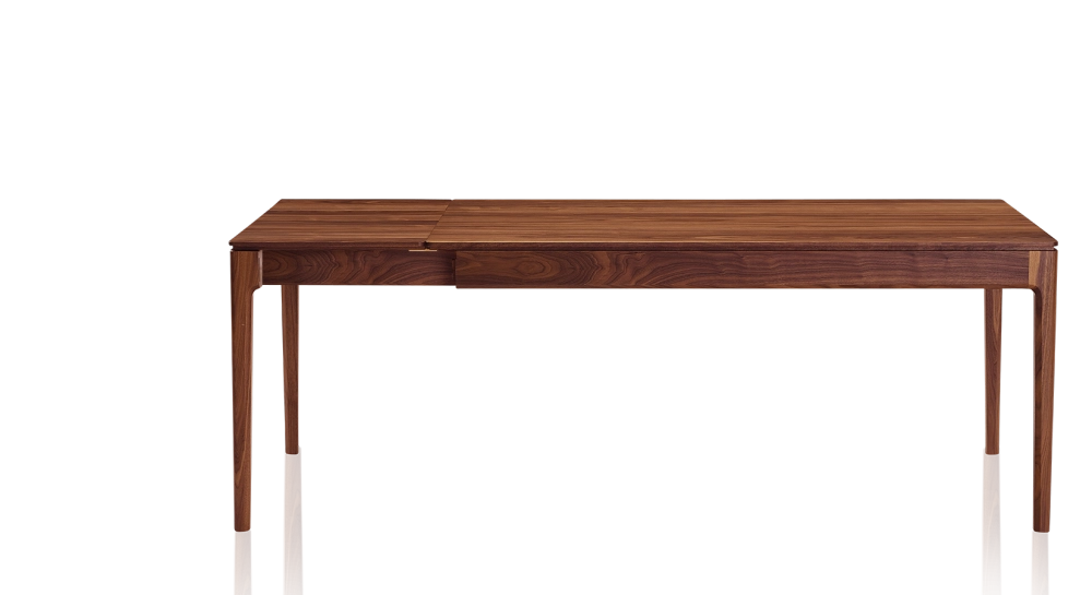 Table extensible en noyer 8 à 14 personnes avec plateau et allonges bois teinte naturelle 210x100 cm Table extensible en noyer 8 à 14 personnes avec plateau et allonges bois teinte naturelle 210x100 cm