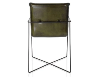 Fauteuil de bureau cuir vert olive Fauteuil de bureau cuir vert olive