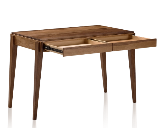 Bureau scandinave en noyer teinte naturelle L150 cm