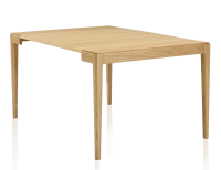 Consola extensible de nogal con 2 extensiones teinte naturelle 120x40 cm