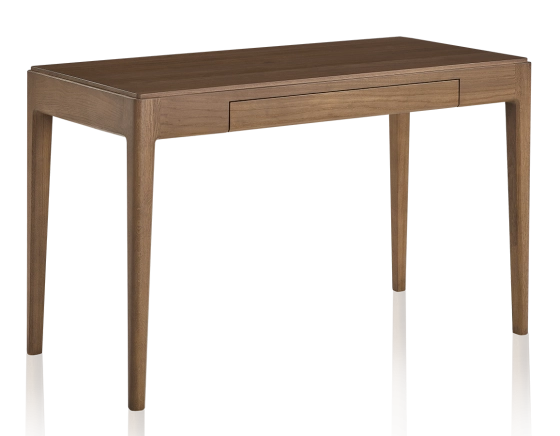 Bureau design en chêne teinte noyer L120 cm