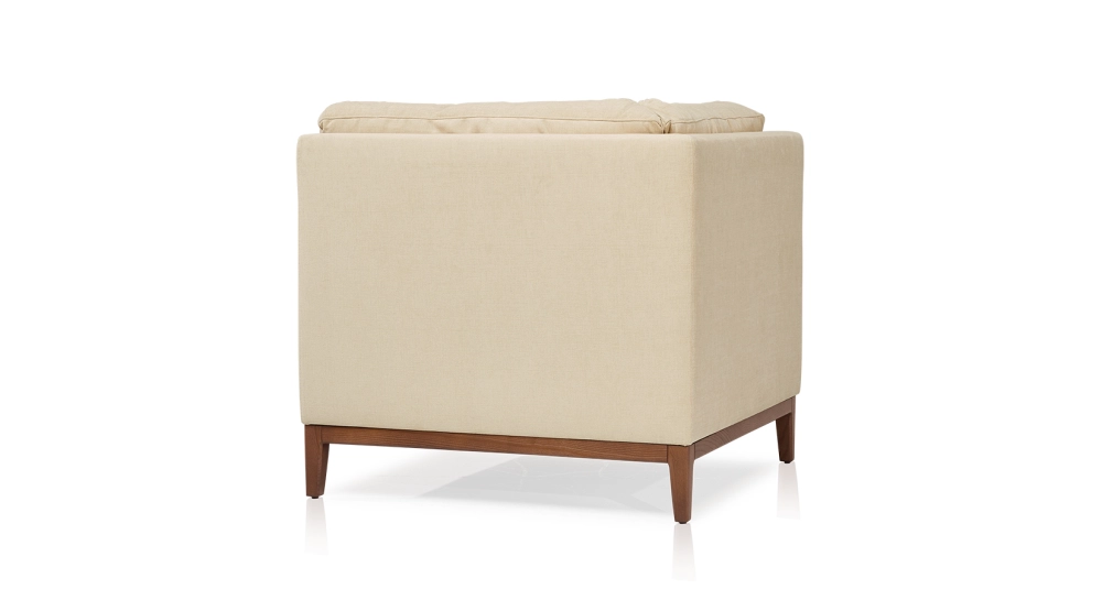 Module d'angle tissu crème Module d'angle tissu crème