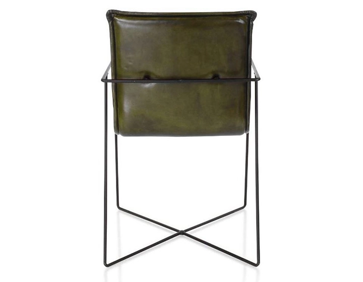 Fauteuil de bureau cuir vert olive Fauteuil de bureau cuir vert olive