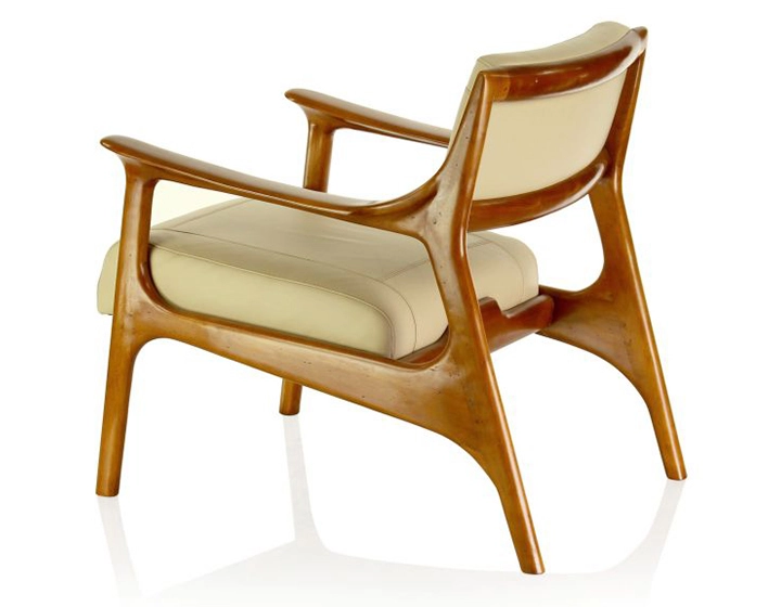 Fauteuil scandinave cuir beige Fauteuil scandinave cuir beige