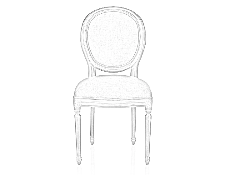 Chaise ancienne style Louis XVI bois teinte marron foncé et tissu bleu jean Chaise ancienne style Louis XVI bois teinte marron foncé et tissu bleu jean