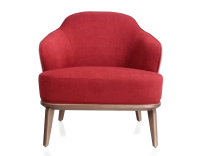 Fauteuil design tissu bordeaux et vieux rose Fauteuil design tissu bordeaux et vieux rose