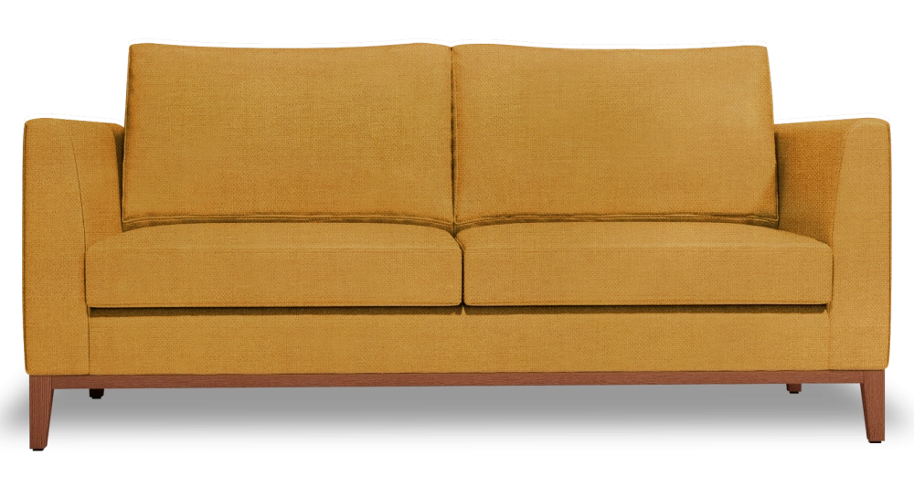 Canapé design 2,5 places tissu jaune Canapé design 2,5 places tissu jaune