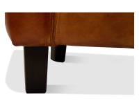 Fauteuil club cuir marron clair Fauteuil club cuir marron clair