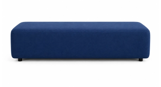 Banc en laine bouillie bleu
