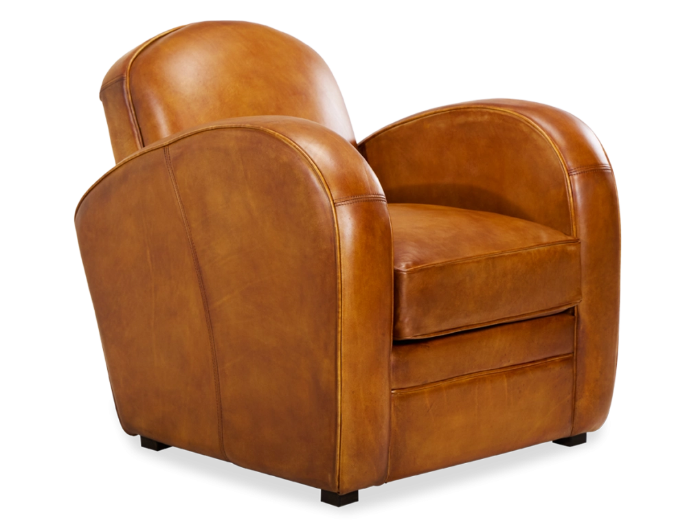 Fauteuil club cuir cognac Fauteuil club cuir cognac