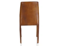 Chaise vintage cuir marron vintage