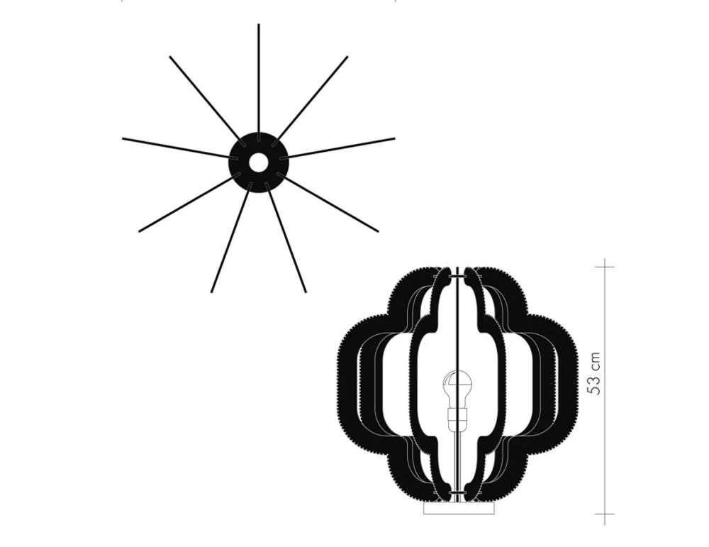 Lampe sur socle en bois et fil de coton tressage croisé Lampe sur socle en bois et fil de coton tressage croisé