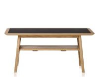 Table basse rectangulaire en chêne et céramique avec bois teinte naturelle plateau céramique noir unie 100x50 cm Table basse rectangulaire en chêne et céramique avec bois teinte naturelle plateau céramique noir unie 100x50 cm