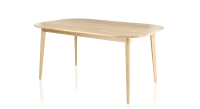 Table salle à manger 6 personnes en chêne teinte naturelle 140x90 cm Table salle à manger 6 personnes en chêne teinte naturelle 140x90 cm