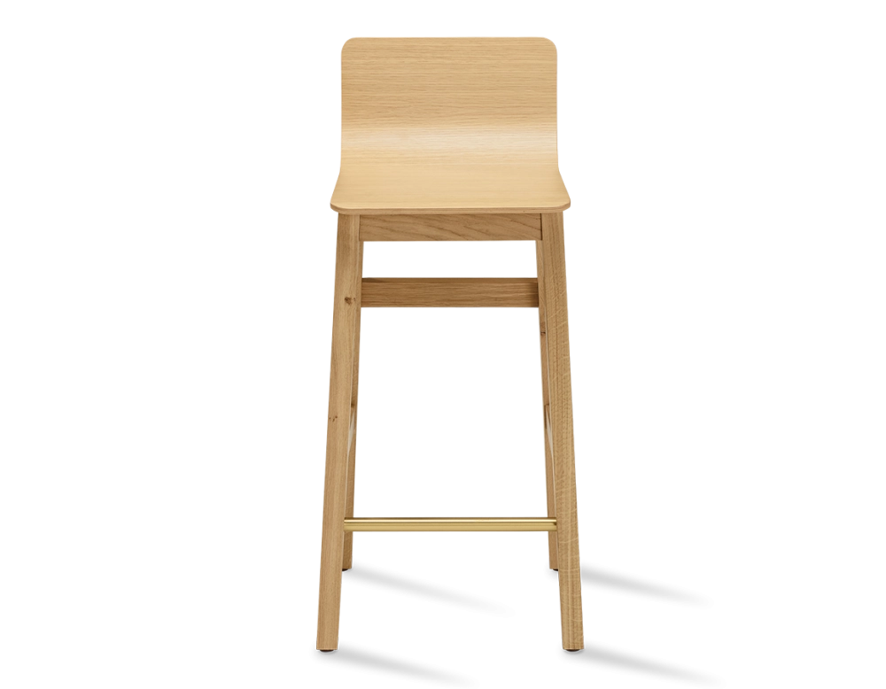 Tabouret de bar en chêne H60 cm bois teinte naturelle Tabouret de bar en chêne H60 cm bois teinte naturelle