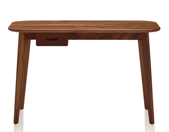 Scandinavian walnut desk natural tint L150 cm