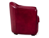 Fauteuil club cuir rouge carmin Fauteuil club cuir rouge carmin