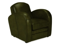 Fauteuil club cuir vert olive Fauteuil club cuir vert olive