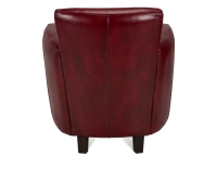 Leather club armchair burgundy