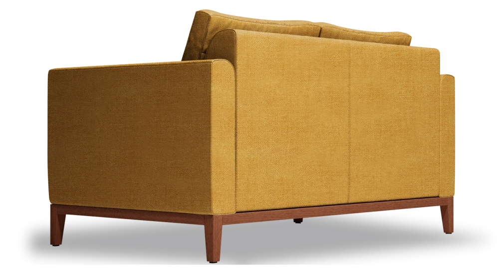 2-seater sofa design yellow fabric 2-seater sofa design yellow fabric
