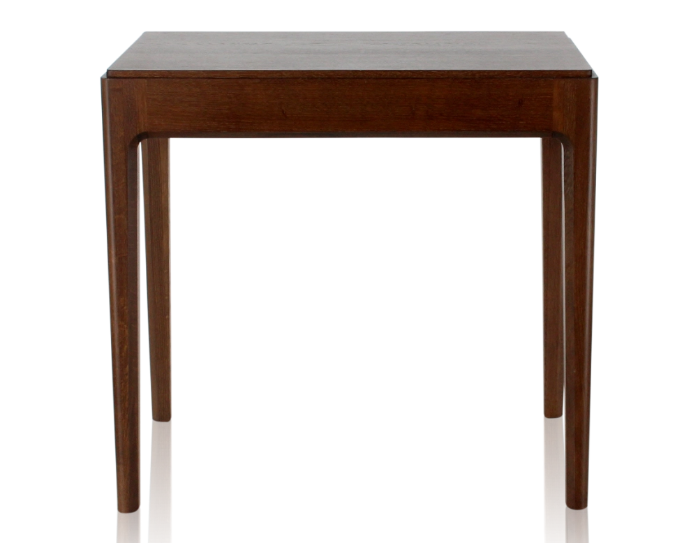 Bureau design en chêne teinte marron foncé L80 cm Bureau design en chêne teinte marron foncé L80 cm