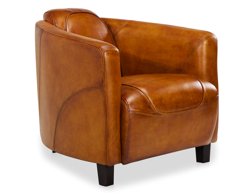 Fauteuil club cuir cognac Fauteuil club cuir cognac