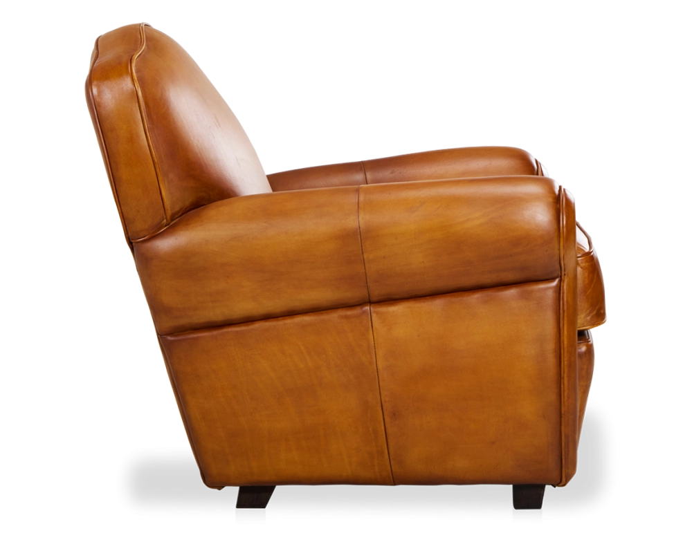 Fauteuil club cuir cognac Fauteuil club cuir cognac