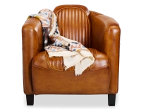 Fauteuil club cuir cognac Fauteuil club cuir cognac