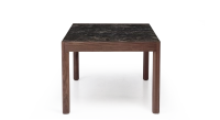 Table extensible 8 à 12 personnes en noyer et céramique allonges céramique bois teinte naturelle et céramique effet marbre noir m2 180x100 cm Table extensible 8 à 12 personnes en noyer et céramique allonges céramique bois teinte naturelle et céramique effet marbre noir m2 180x100 cm