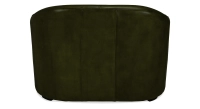 Canapé club cuir 2 places vert olive Canapé club cuir 2 places vert olive