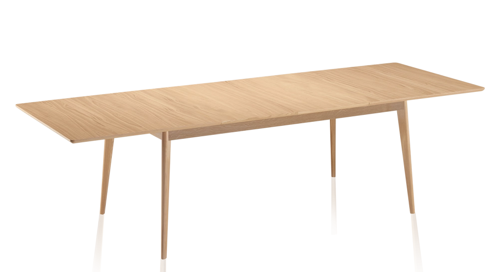 Table extensible en chêne 6 à 10 personnes avec plateau et allonges bois teinte naturelle 160x90 cm Table extensible en chêne 6 à 10 personnes avec plateau et allonges bois teinte naturelle 160x90 cm