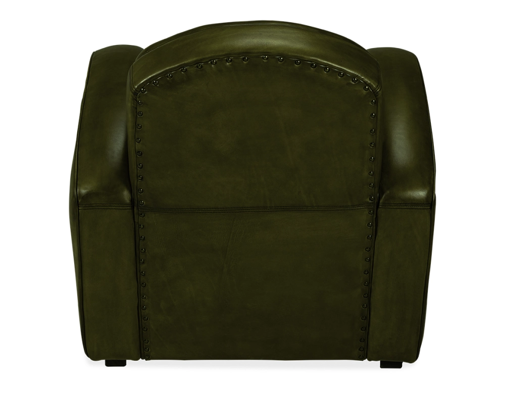 Fauteuil club cuir vert olive Fauteuil club cuir vert olive