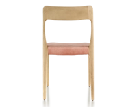 Scandinavian chair wood stained natural seat pale pink velvet fabric Scandinavian chair wood stained natural seat pale pink velvet fabric