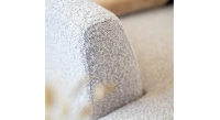 Module droit 2,5 places tissu bouclé taupe clair Module droit 2,5 places tissu bouclé taupe clair