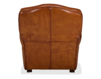 Fauteuil club cuir marron clair Fauteuil club cuir marron clair