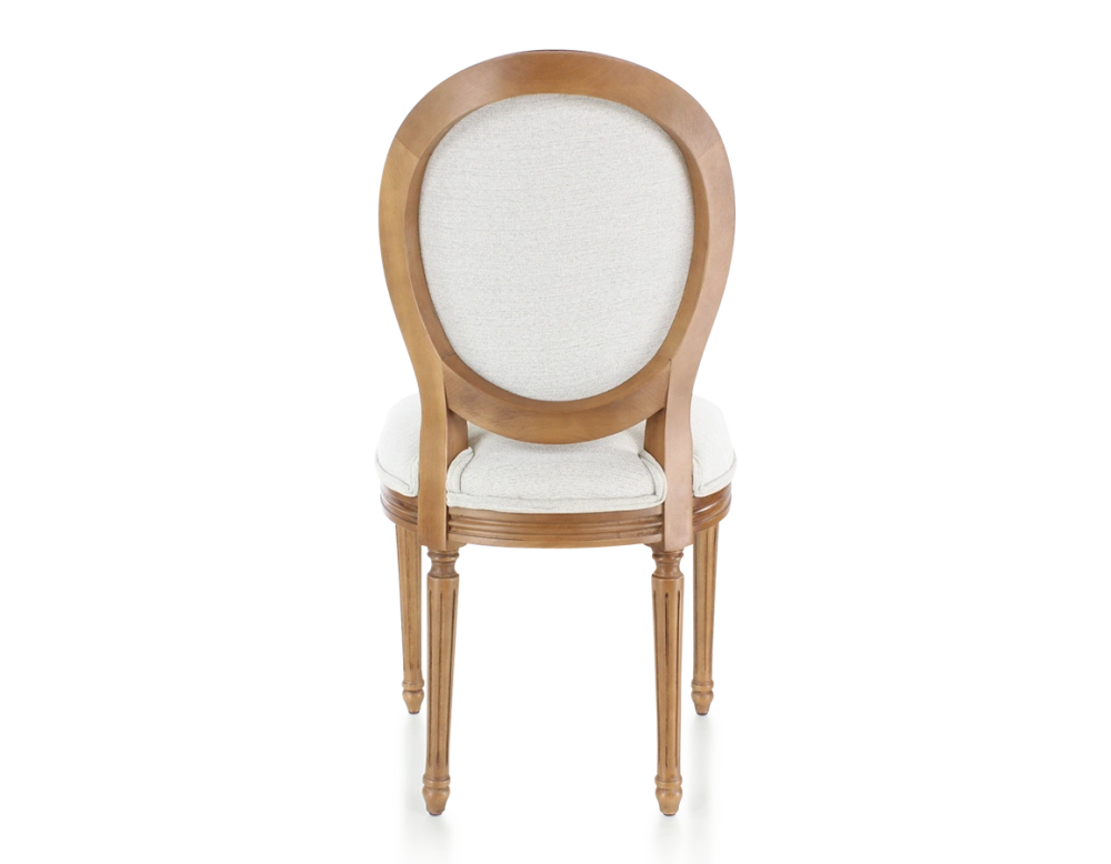 Chaise ancienne style Louis XVI bois teinte ancienne et tissu beige naturel Chaise ancienne style Louis XVI bois teinte ancienne et tissu beige naturel