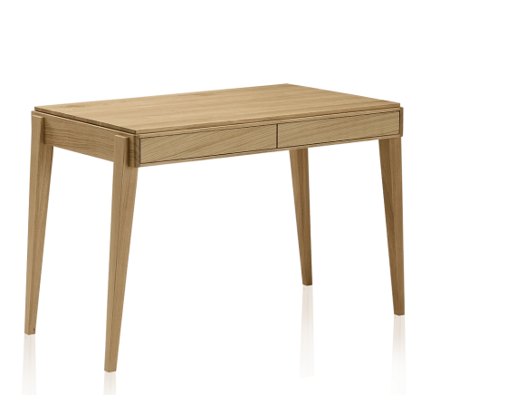 Bureau scandinave en chêne teinte naturelle L150 cm