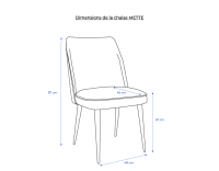 Chaise vintage cuir cognac Chaise vintage cuir cognac