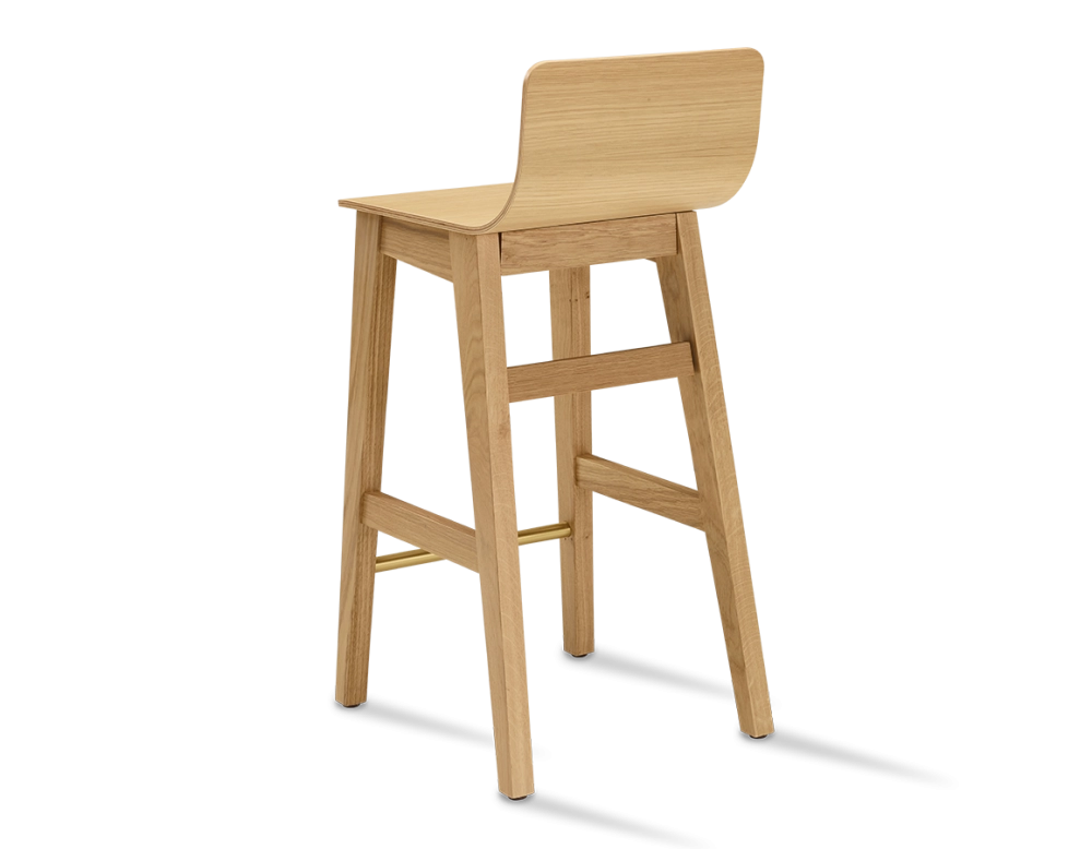Tabouret de bar en chêne H60 cm bois teinte naturelle Tabouret de bar en chêne H60 cm bois teinte naturelle